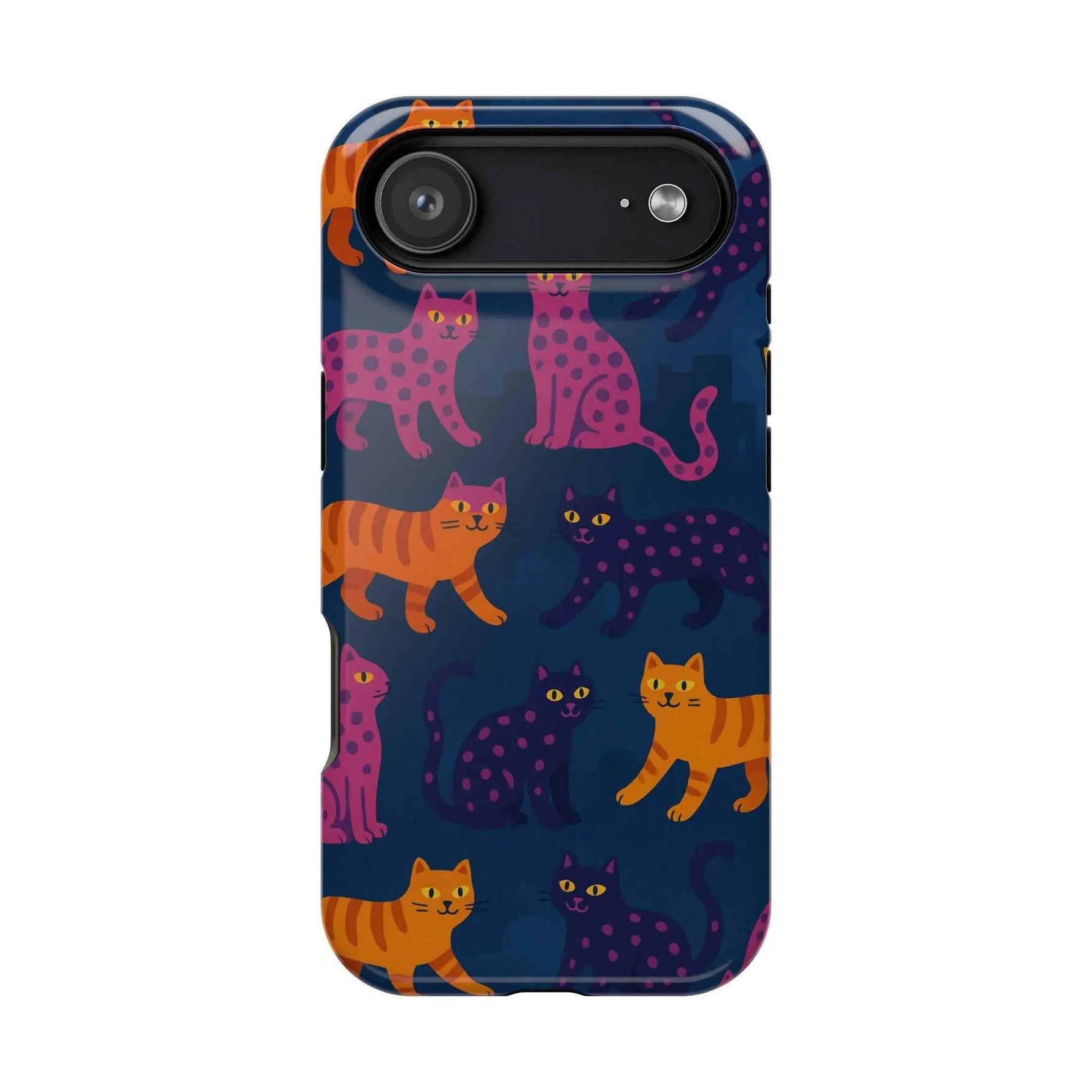 Colorful Cat Phone Case - MagSafe Impact-Resistant