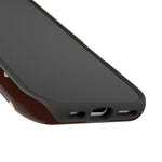 Polka Dot iPhone Case — Brown & Cream MagSafe Protective Cover