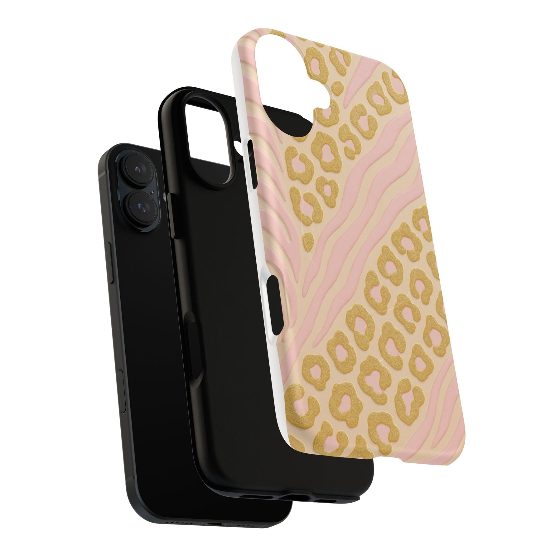 Pink Gold Leopard iPhone Case compatible with MagSafe  Shamo's