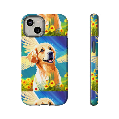 Tough Cases Golden Retriever with Wings Phone case