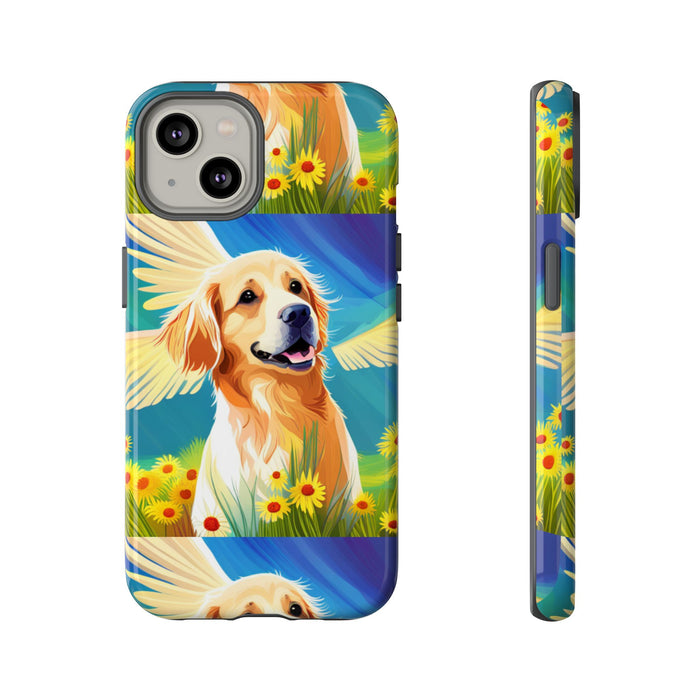 Tough Cases Golden Retriever with Wings Phone case