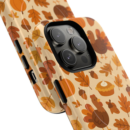 Thanksgiving-Themed Tough Magnetic iPhone Case | Compatible with MagSafe