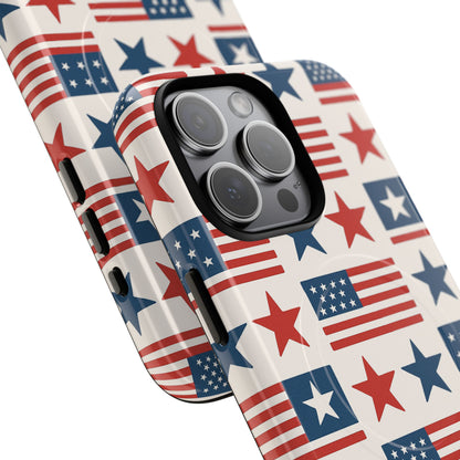 Patriotic American Flag iPhone Case | MagSafe