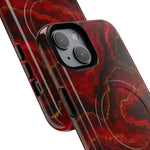 Red Marble iPhone Case with MagSafe - Shamo's