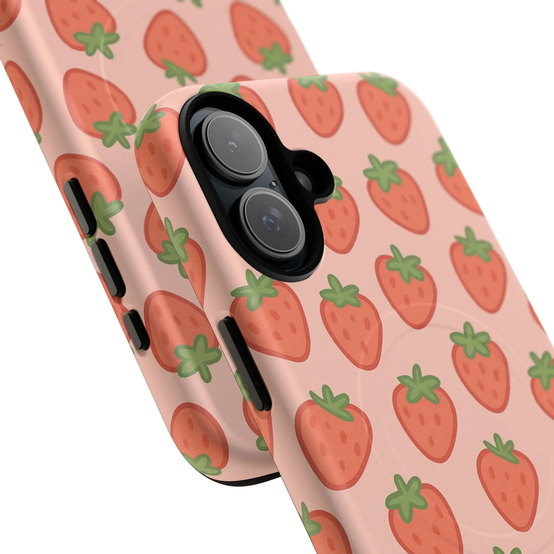 Strawberry Pattern Magnetic Phone Case | Berry Sweet Love - Shamo's