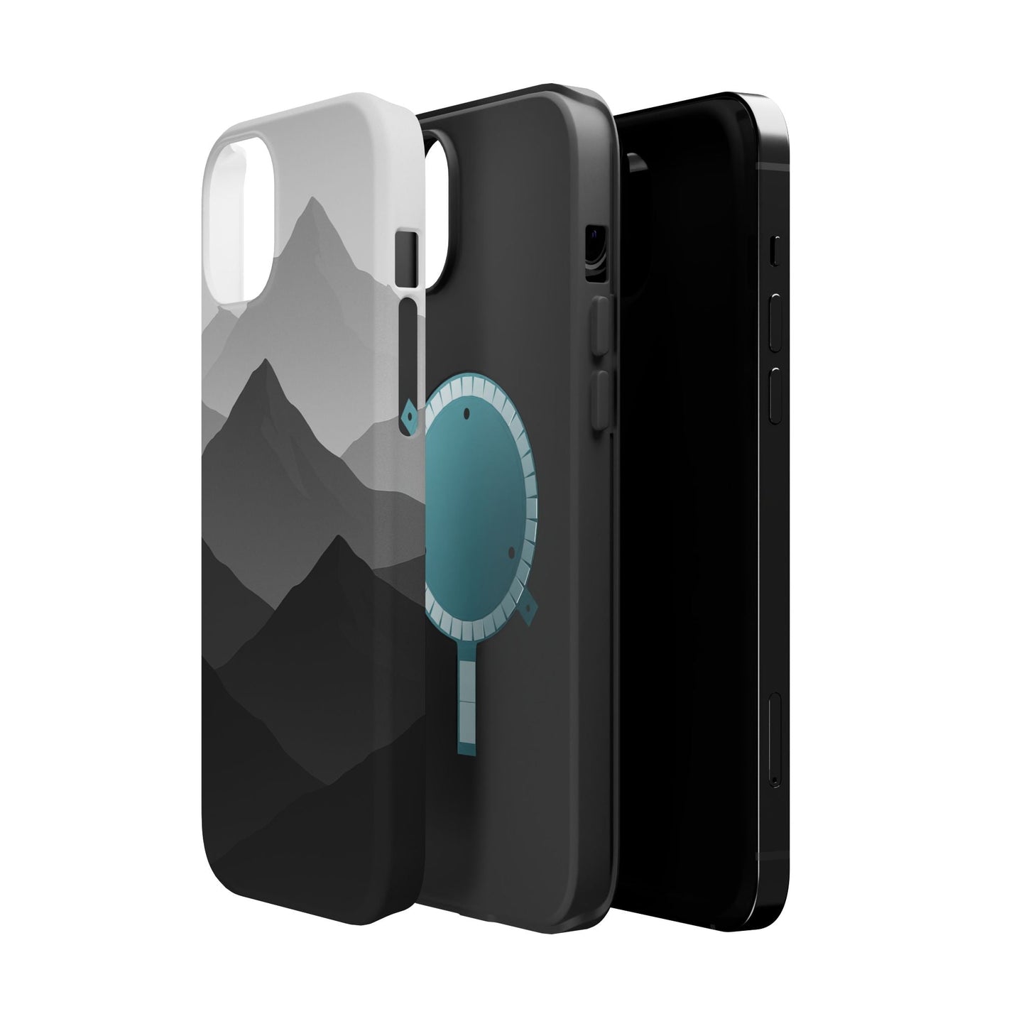 Monochrome Mountain Design iPhone Case | MagSafe  Shamo's