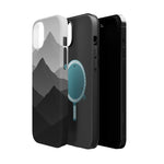 Monochrome Mountain Design iPhone Case | MagSafe  Shamo's
