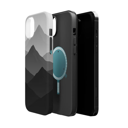 Monochrome Mountain Design iPhone Case | MagSafe  Shamo's