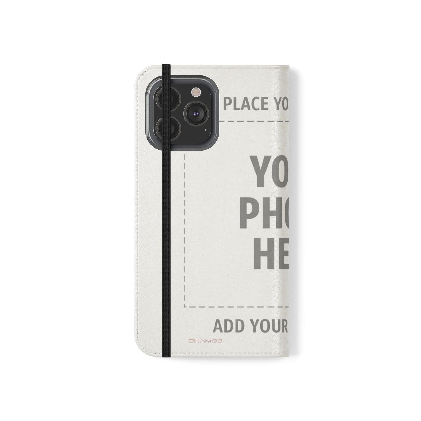 Personalized Flip Wallet Phone Case – Custom Photo & Text Wallet Cover