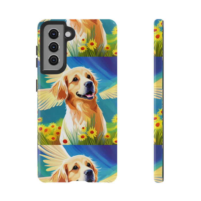 Tough Cases Golden Retriever with Wings Phone case