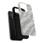 Silver Mist Marble iPhone Case with MagSafe - Shamo's