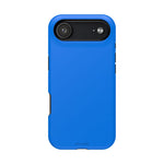 Cobalt Pop Blue Solid Color Impact-Resistant iPhone Case | Slim Shockproof MagSafe-Compatible