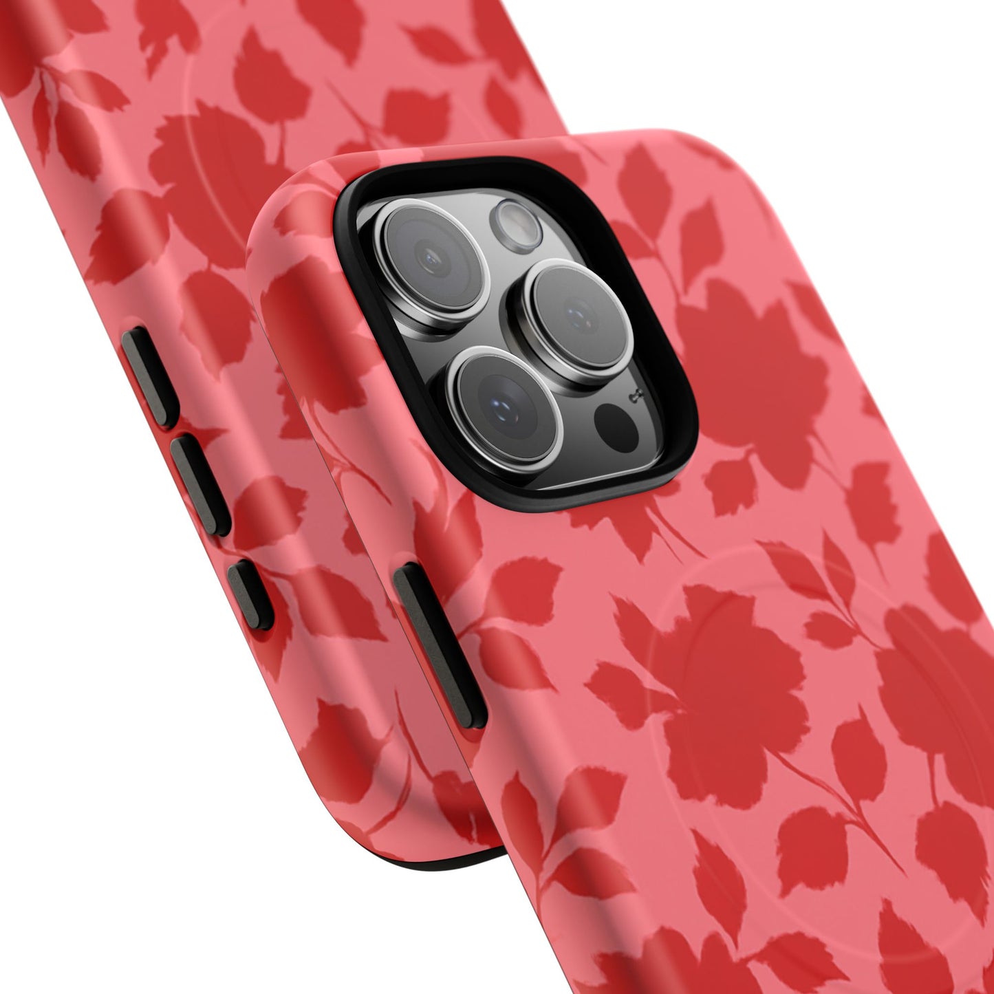 Red Floral Love iPhone Case (MagSafe compatible)