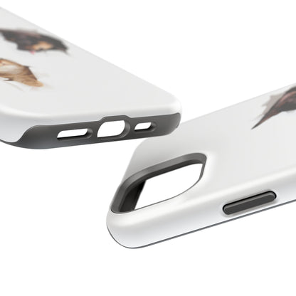 Impact-Resistant Cases with a cat and a dog