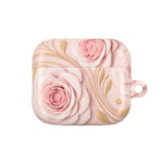 Rose Gold Floral AirPods Case