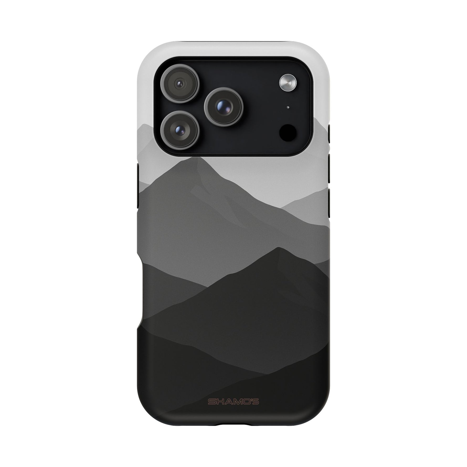 Monochrome Mountain Design iPhone Case | MagSafe