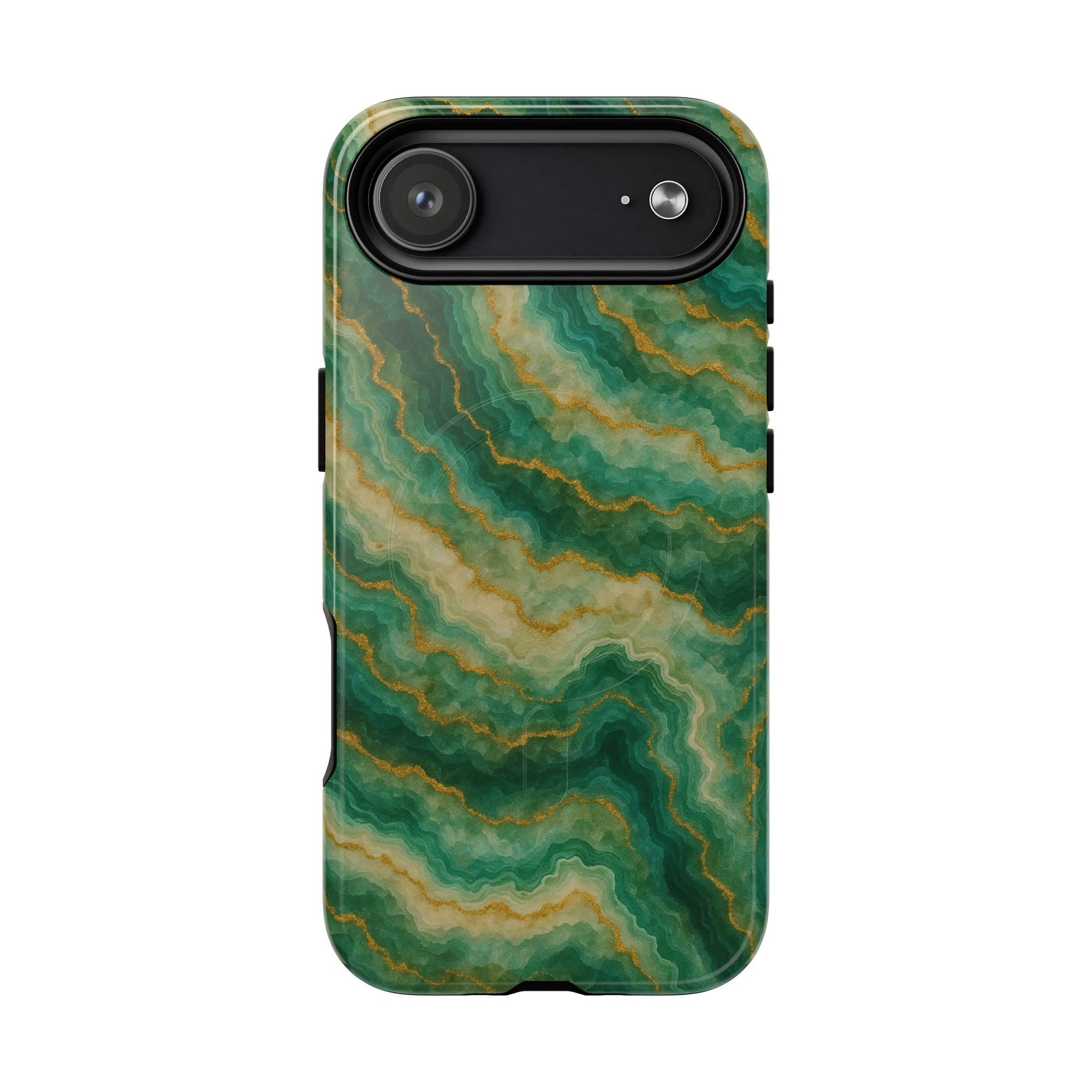 Green Marble iPhone Case with MagSafe - Shamo's