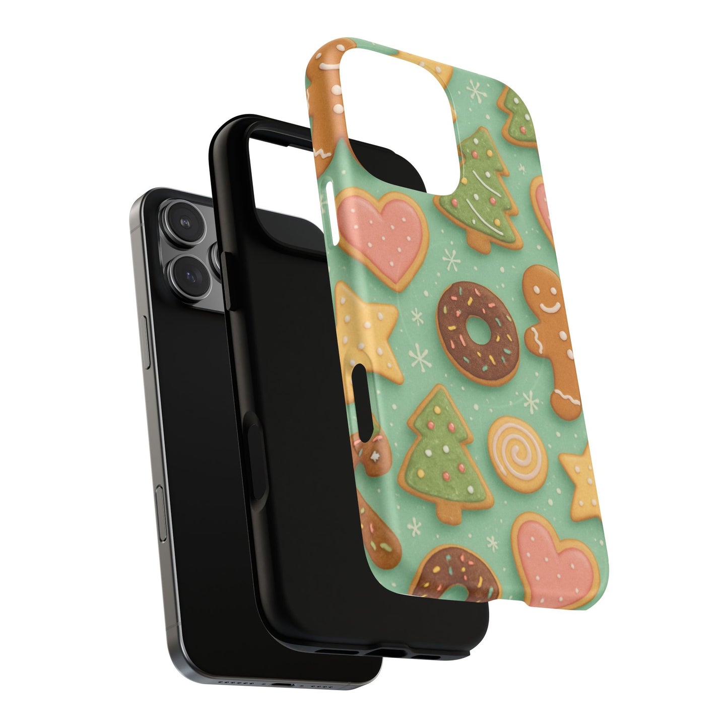 Holiday Cookie Pattern iPhone Case — MagSafe compatible