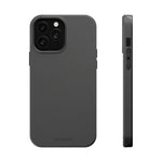 Charcoal Ink Black Solid Color Impact-Resistant iPhone Case | Slim Shockproof Magsafe-Compatible