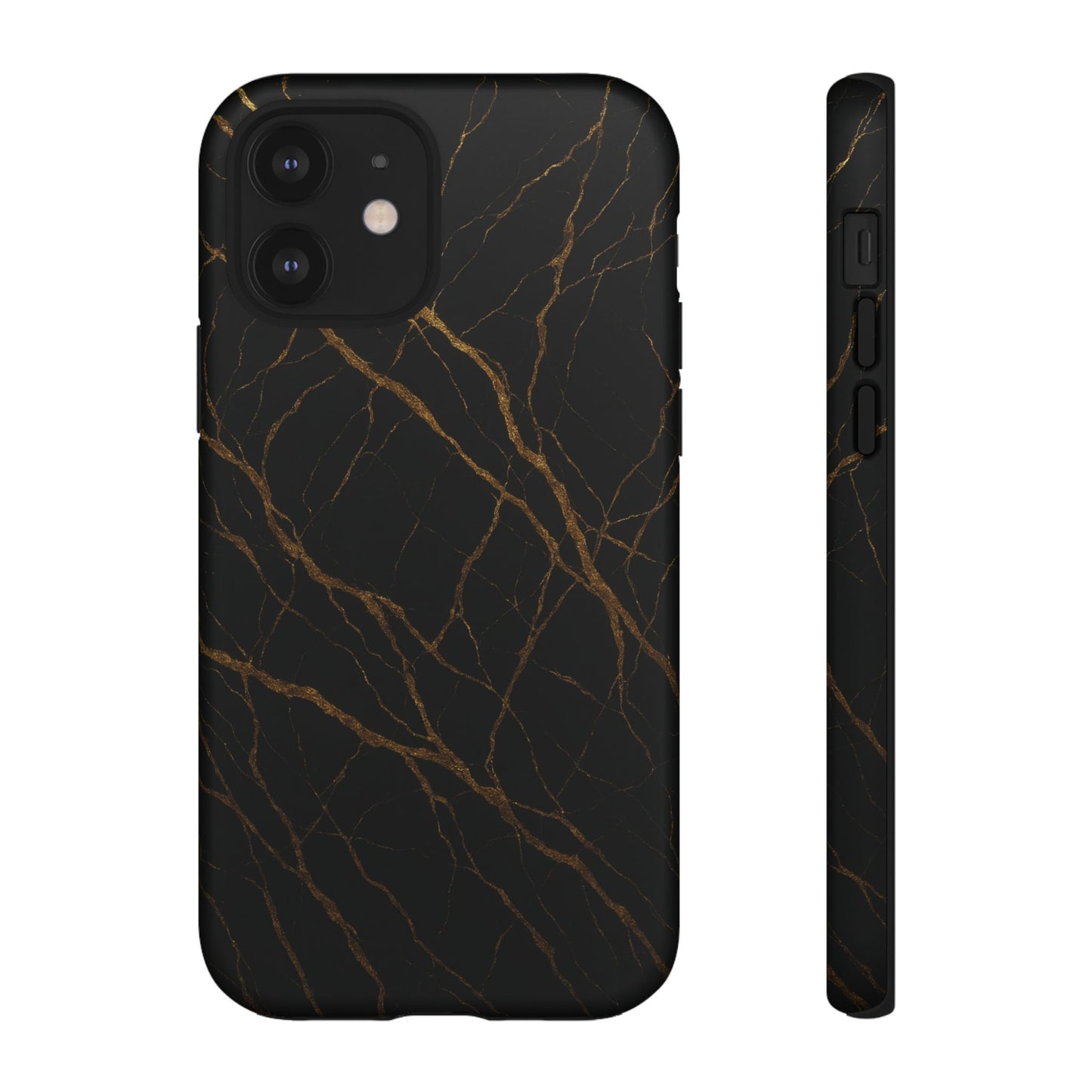 Black Marble Tough iPhone Case - Shamo's
