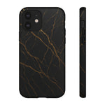 Black Marble Tough iPhone Case - Shamo's