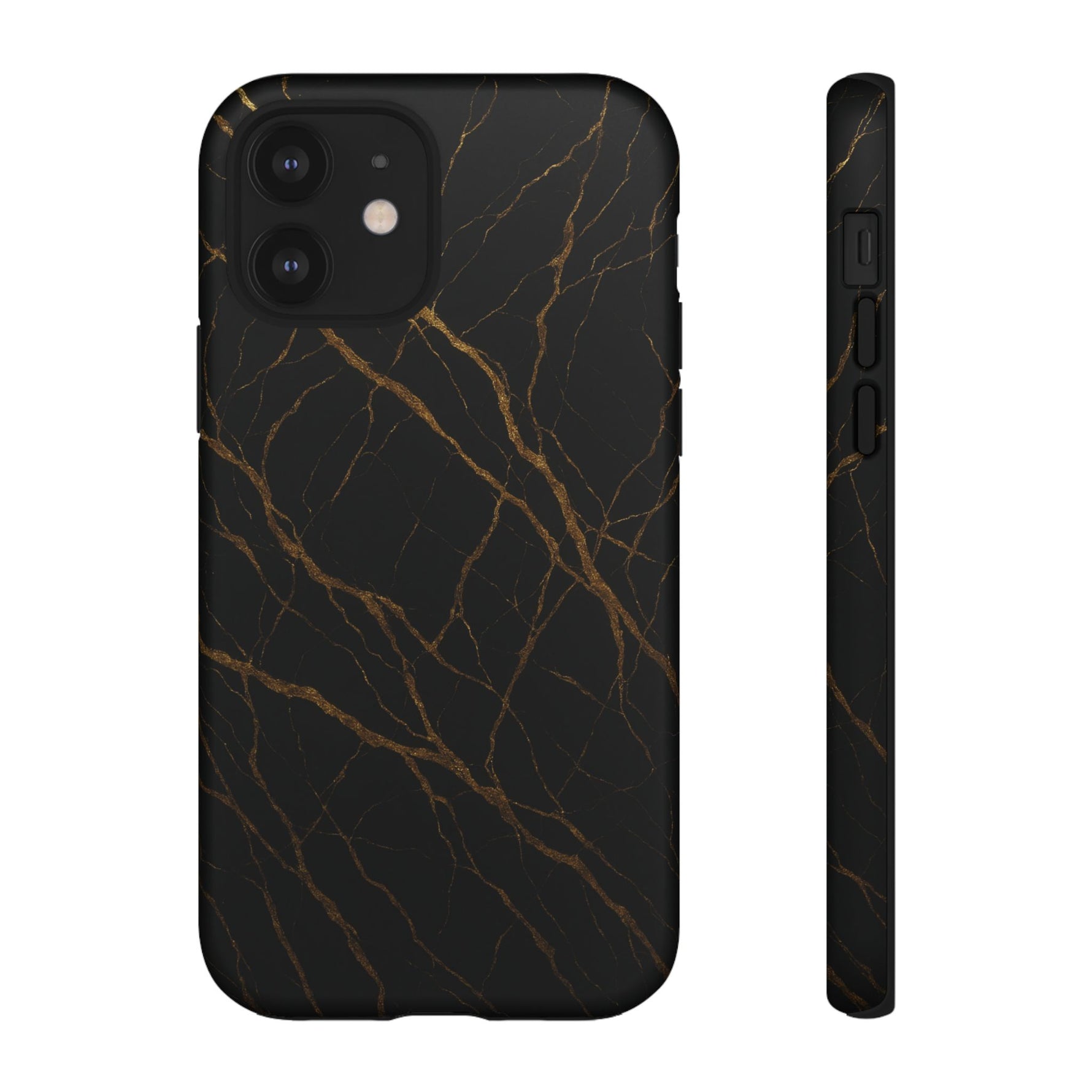 Black Marble Tough iPhone Case - Shamo's