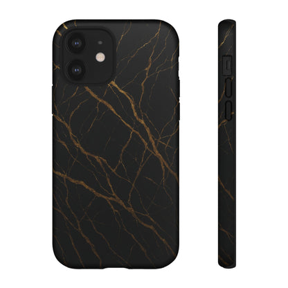 Black Marble Tough iPhone Case - Shamo's