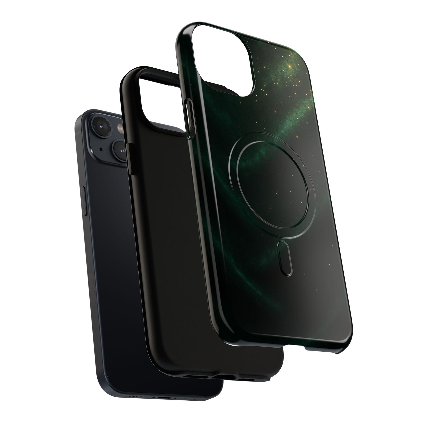 Luxury Series Emerald Galaxy iPhone Case with MagSafe  Shamo's