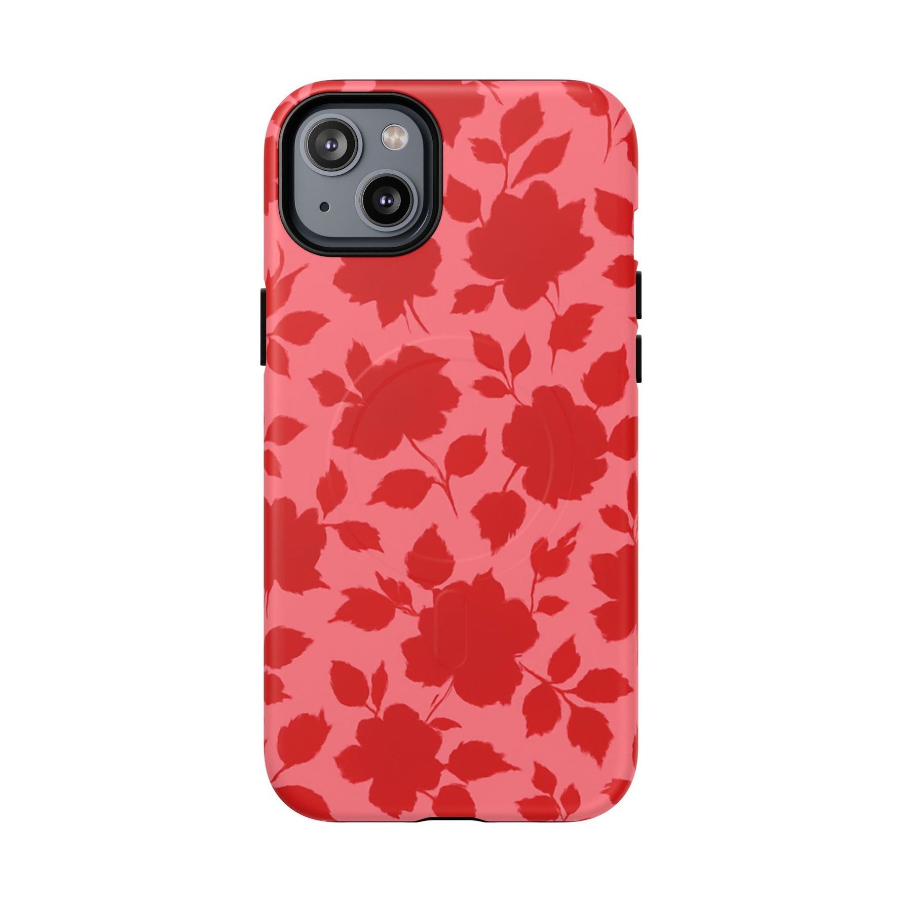Red Floral Love iPhone Case (MagSafe compatible)  Shamo's iPhone 14 Plus / Matte
