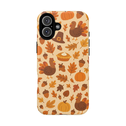 Thanksgiving-Themed Tough Magnetic iPhone Case | Compatible with MagSafe