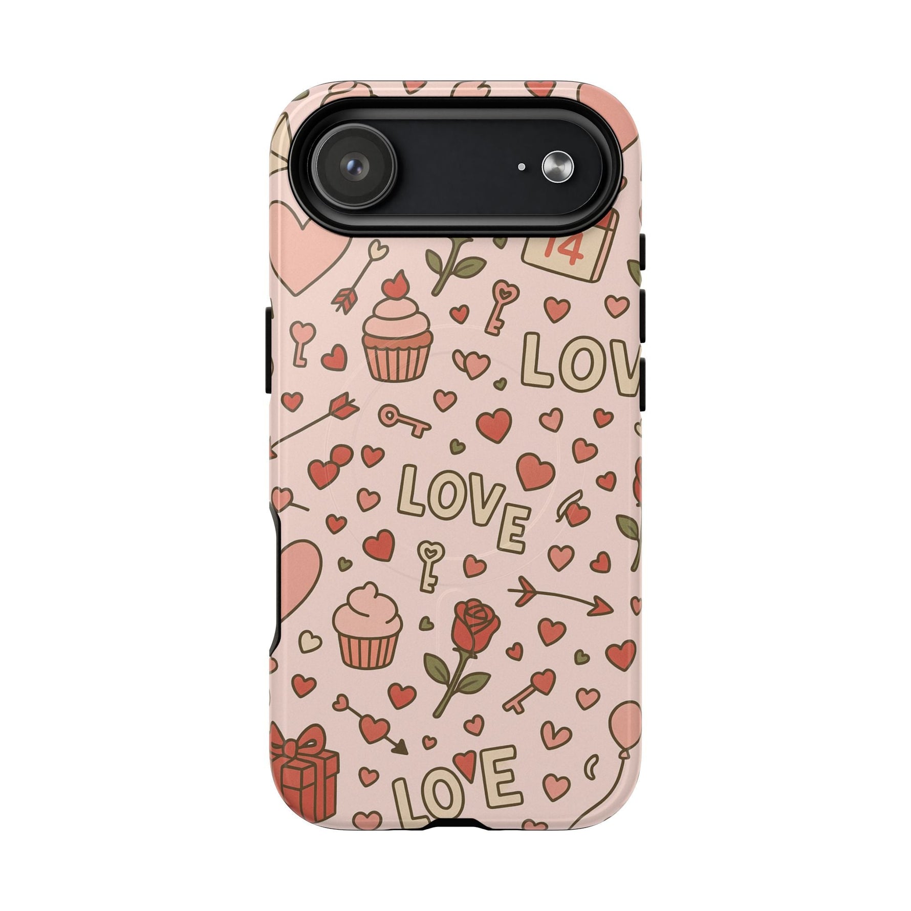 Sweet Love Pattern iPhone Case (MagSafe compatible)  Shamo's iPhone 17 Air / Glossy