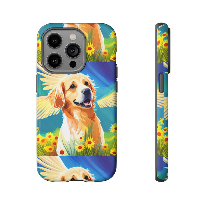 Tough Cases Golden Retriever with Wings Phone case