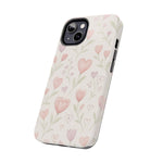 Pink Watercolor Heart Floral Pattern | Tough Impact Phone Case  Shamo's
