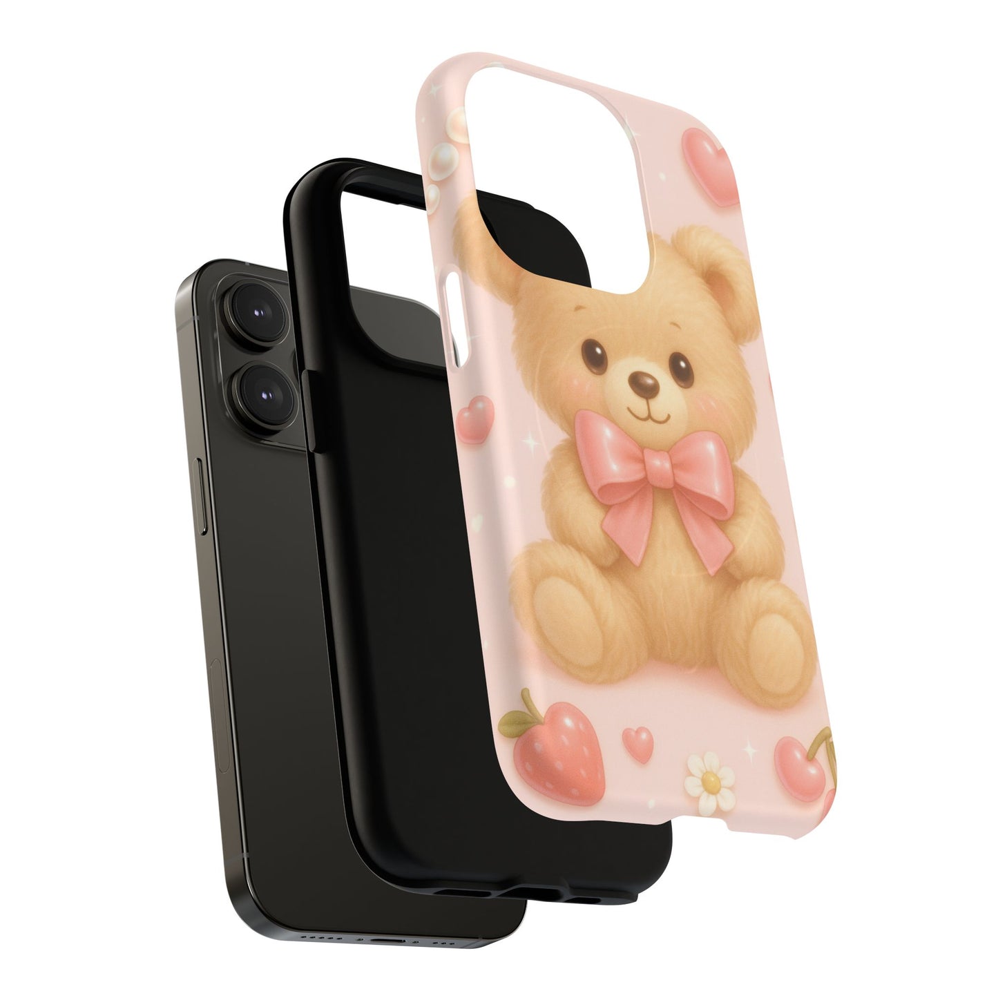 Ribbon Teddy Bear Love iPhone Case with MagSafe