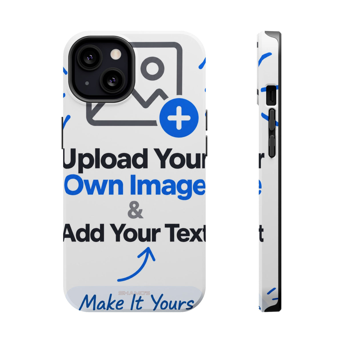 Personalisierbare iPhone-Hülle | Eigenes Foto und Text hinzufügen | MagSafe-kompatibel