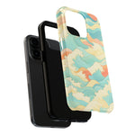 Ocean Wave Tough Phone Case — Pastel Retro Surf Pattern  Shamo's