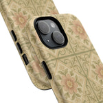 Vintage Rustic Foral Tiles iPhone Case | MagSafe - Shamo's