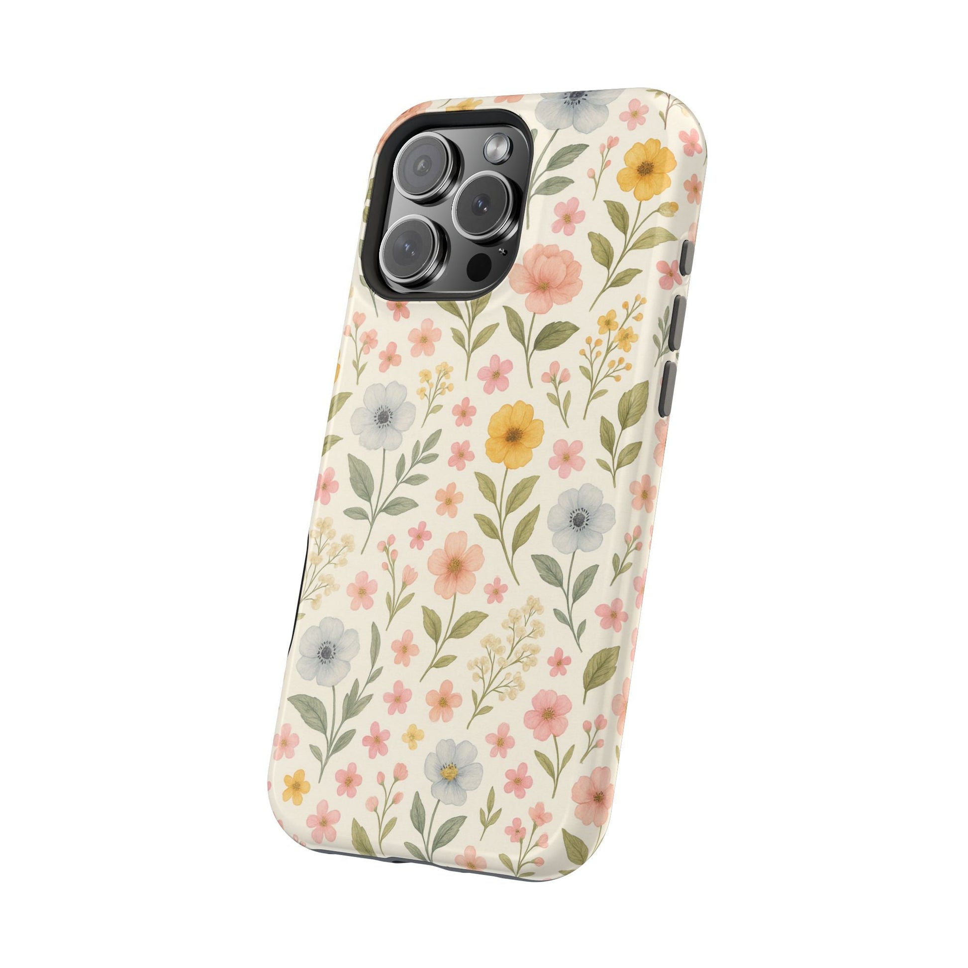 Floral Garden Impact iPhone Case with MagSafe compatibility  Shamo's