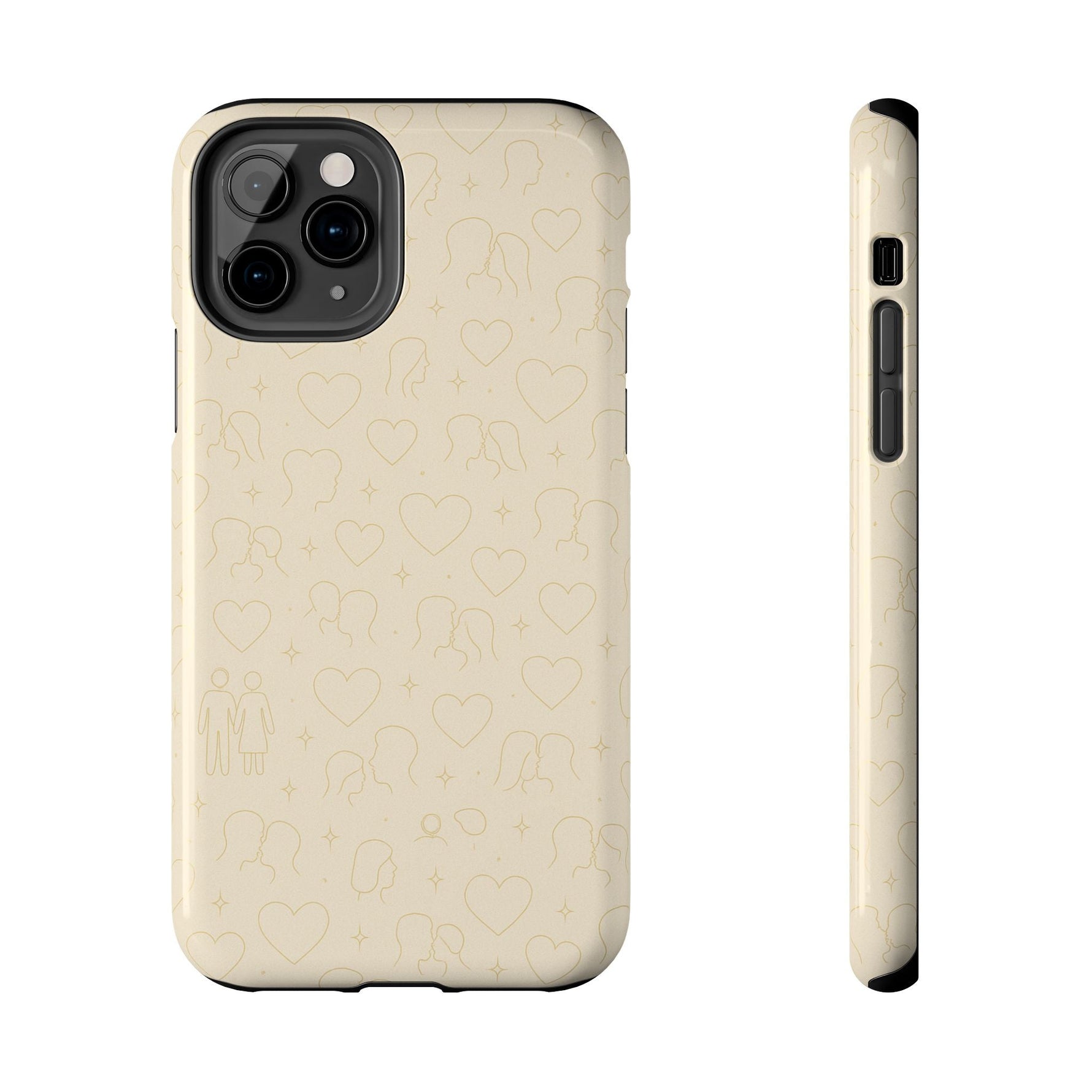 Romantic Pattern Minimalist Tough Phone Case  Shamo's iPhone 11 Pro