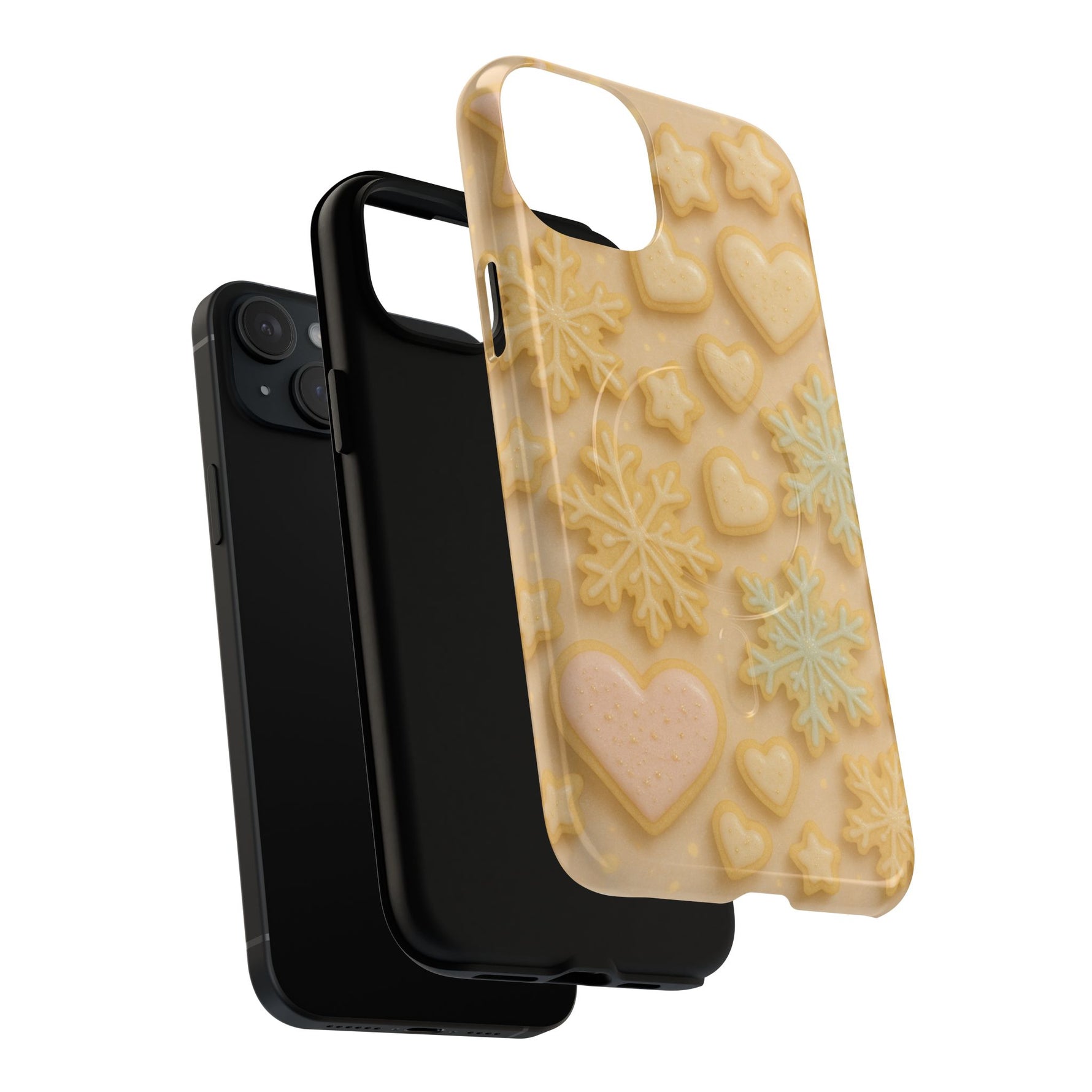 Heart & Snowflake Holiday iPhone Case — compatible with MagSafe - Shamo's