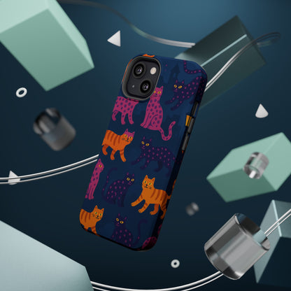 Colorful Cat Phone Case - MagSafe Impact-Resistant