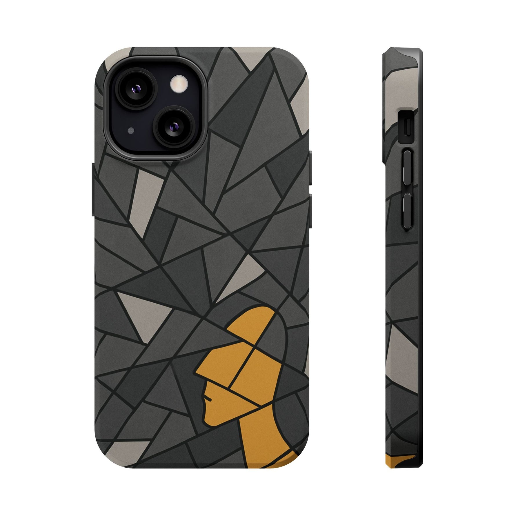 “Rebuilding Myself” Abstract iPhone Case — Magnetic MagSafe Impact-Resistant  Shamo's iPhone 13 Mini / Matte