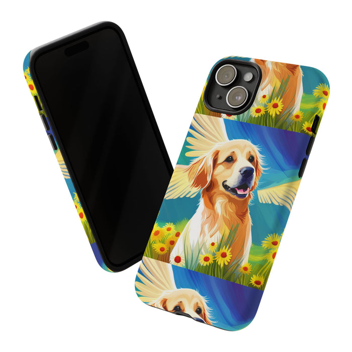 Tough Cases Golden Retriever with Wings Phone case