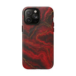 Red Marble iPhone Case with MagSafe - Shamo's