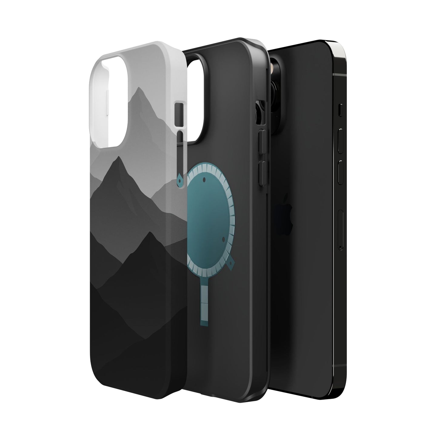 Monochrome Mountain Design iPhone Case | MagSafe  Shamo's