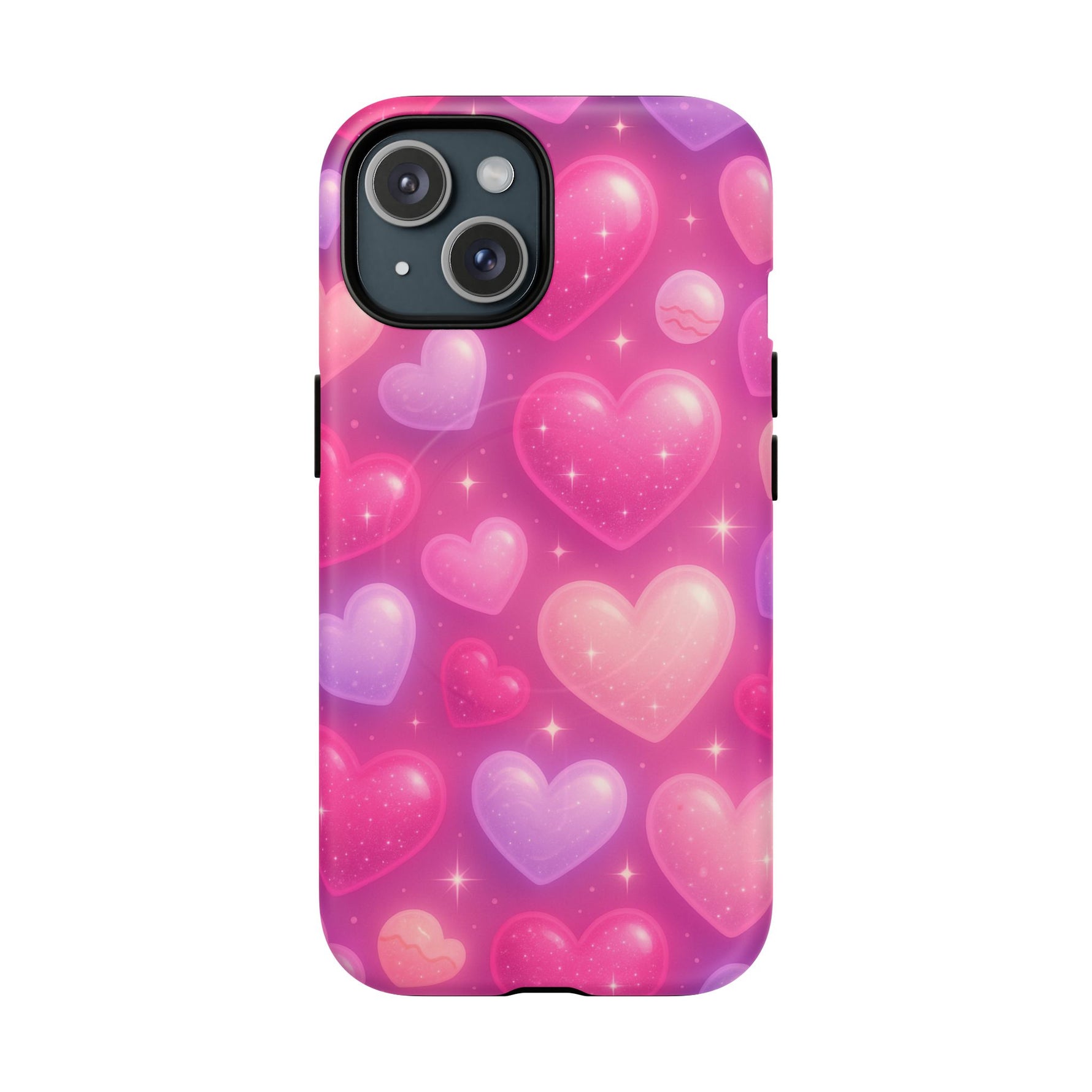 Glitter Hearts Cases for iPhones with MagSafe - Shamo's