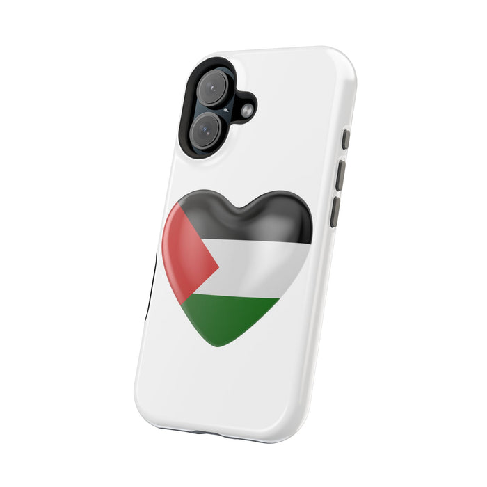 MagSafe Tough Cases with Palestinian flag in heart shape