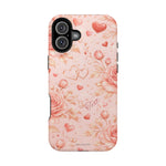 Floral Hearts Magnetic Impact-Resistant Phone Case - iPhone 16 Plus / Glossy - Shamo's