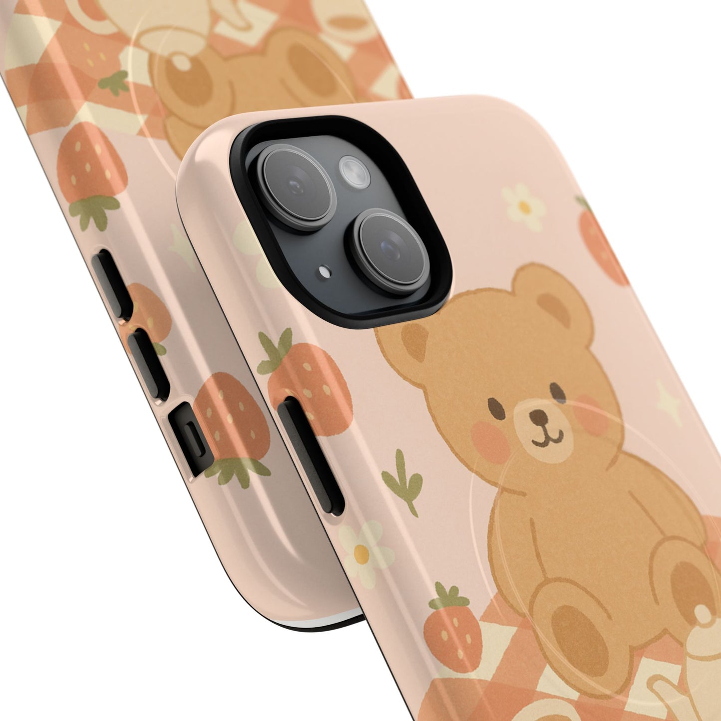 Blossom Bear Picnic iPhone Case with MagSafe
