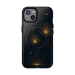Gold Fireworks Celebration iPhone Case with MagSafe - Shamo's